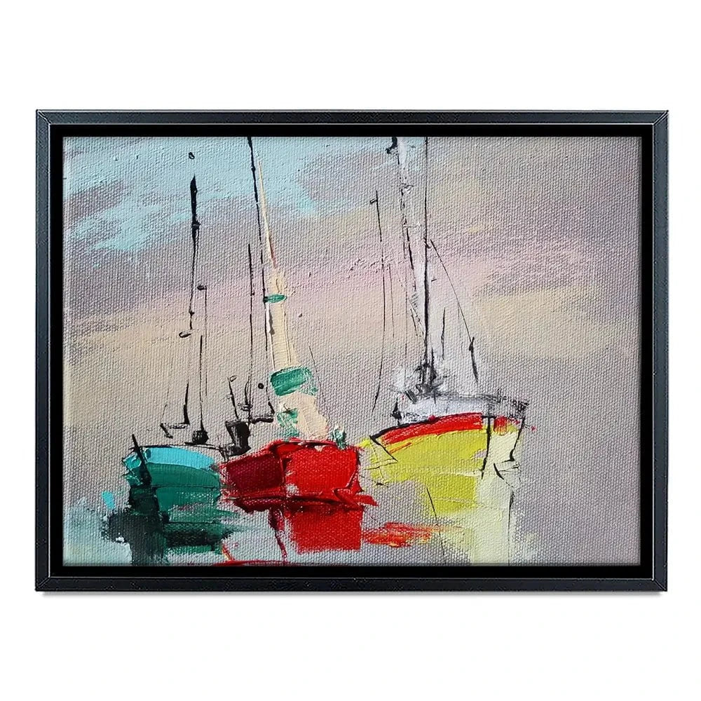 Sailing Boats Canvas Print Sailing Boats Canvas Print wall art product Oleksandr Bodnar / Shutterstock