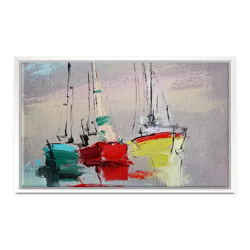 Sailing Boats Canvas Print Sailing Boats Canvas Print wall art product Oleksandr Bodnar / Shutterstock