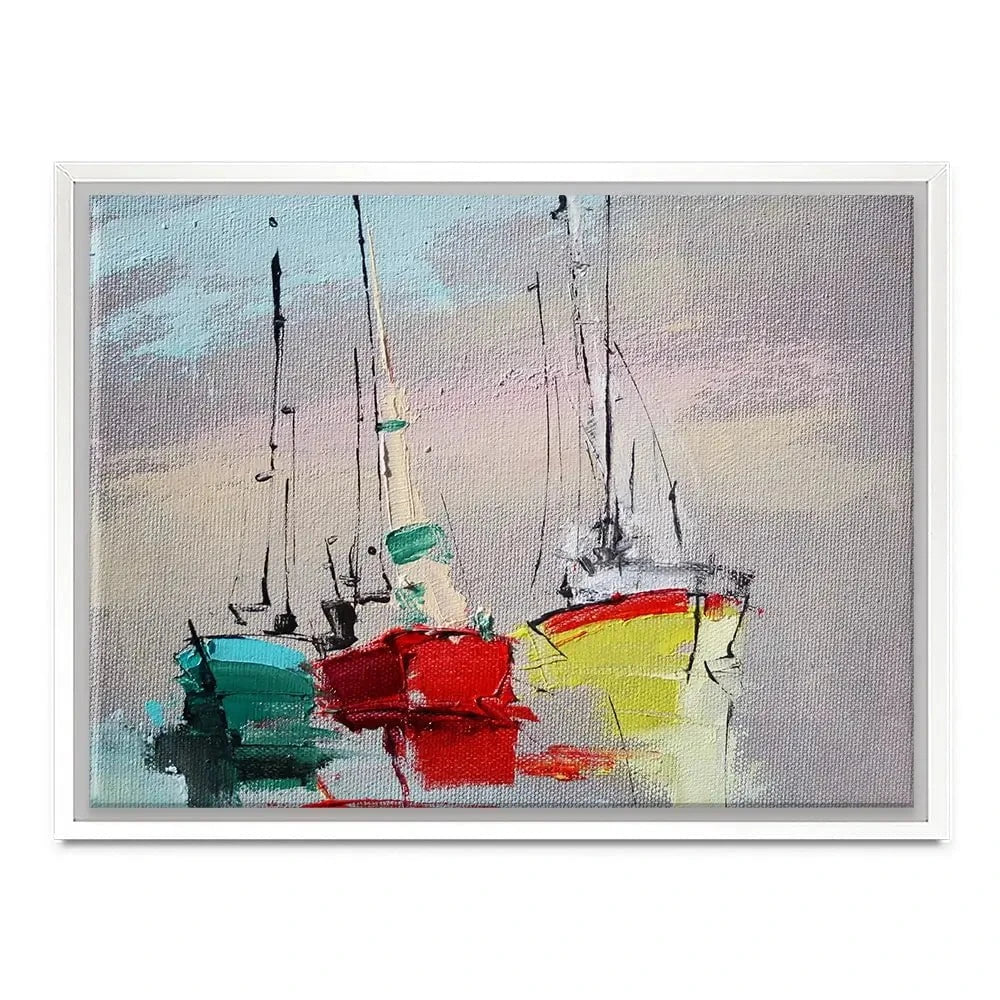 Sailing Boats Canvas Print Sailing Boats Canvas Print wall art product Oleksandr Bodnar / Shutterstock