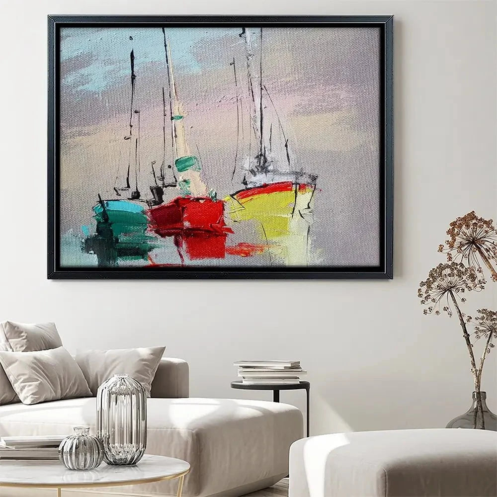 Sailing Boats Canvas Print Sailing Boats Canvas Print wall art product Oleksandr Bodnar / Shutterstock
