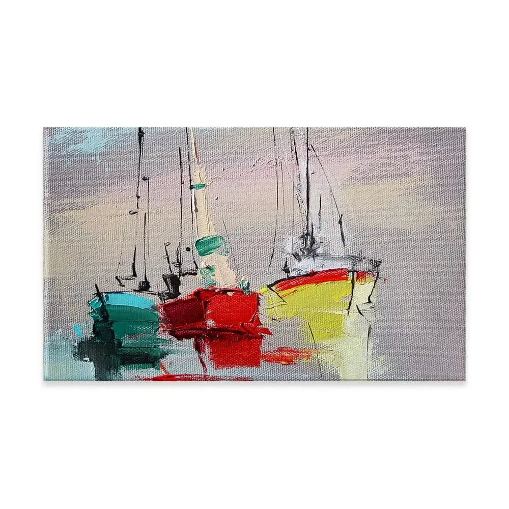Sailing Boats Canvas Print Sailing Boats Canvas Print wall art product Oleksandr Bodnar / Shutterstock