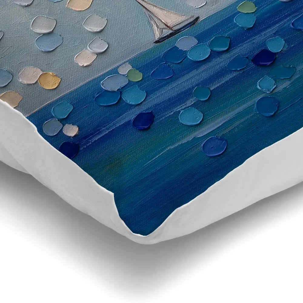 Sailing By The Sun Cushion Sailing By The Sun Cushion wall art product Ekaterina Ermilkina
