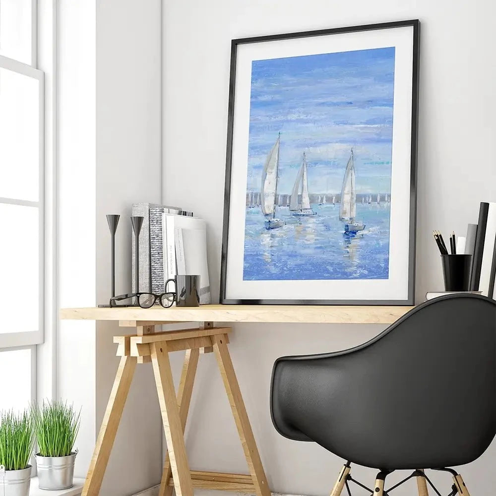 Sailing Close To The Wind Framed Art Print Sailing Close To The Wind Framed Art Print wall art product Tim O'Toole
