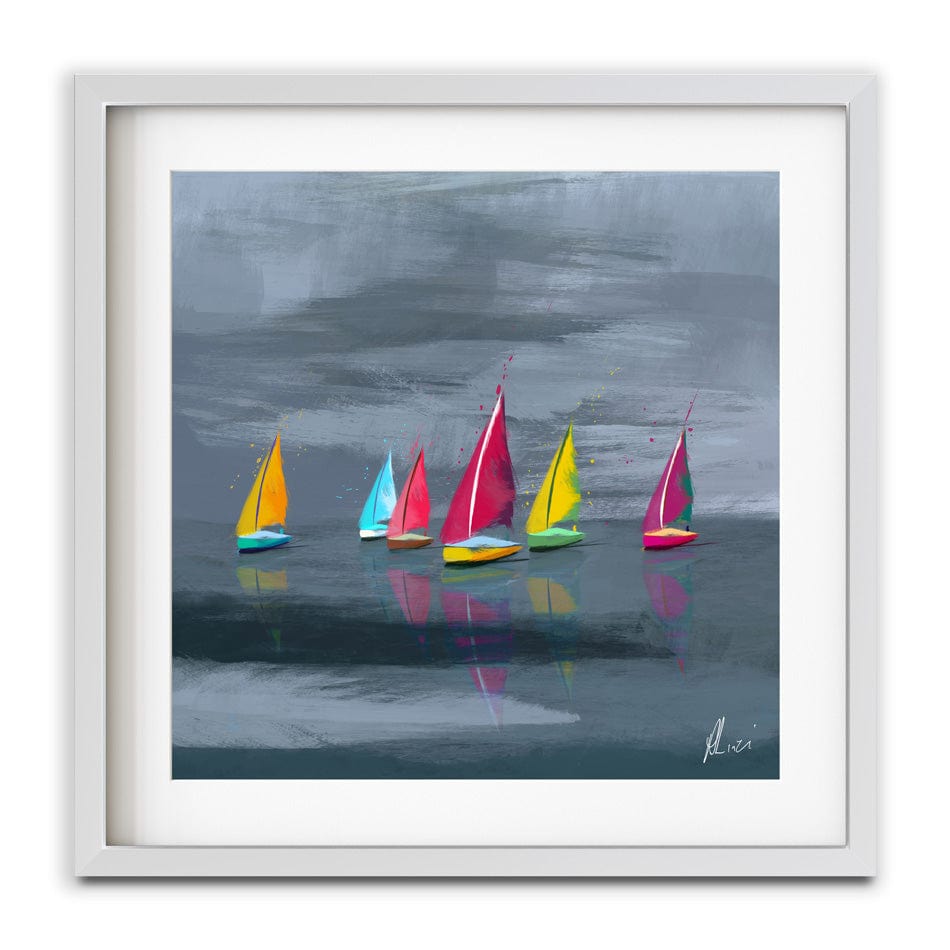 Sailing Framed Art Print wall art product Aimee Linzi