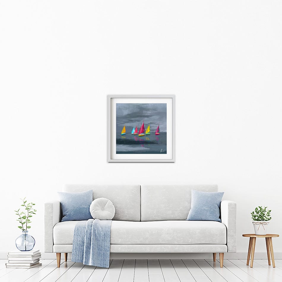 Sailing Framed Art Print wall art product Aimee Linzi