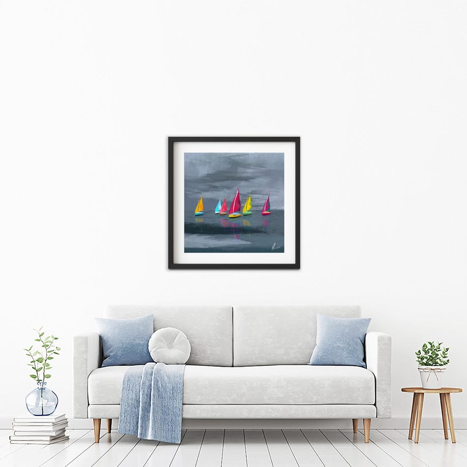 Sailing Framed Art Print wall art product Aimee Linzi