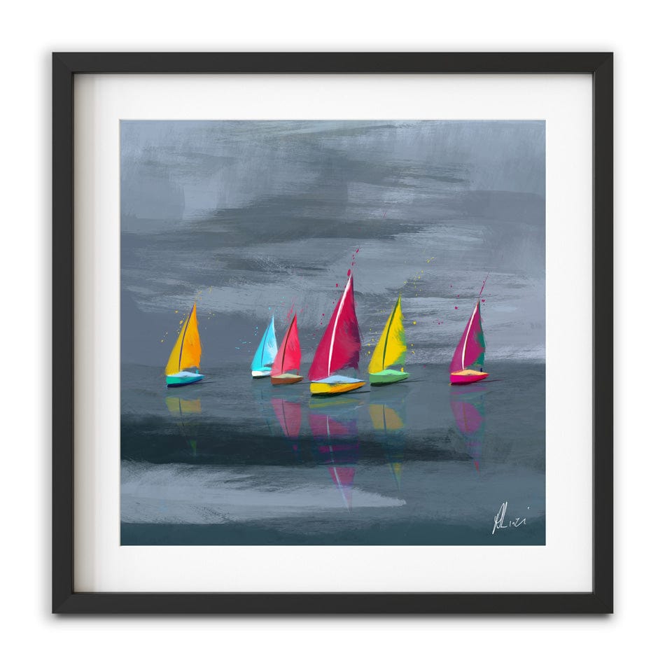 Sailing Framed Art Print wall art product Aimee Linzi