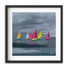 Sailing Framed Art Print wall art product Aimee Linzi