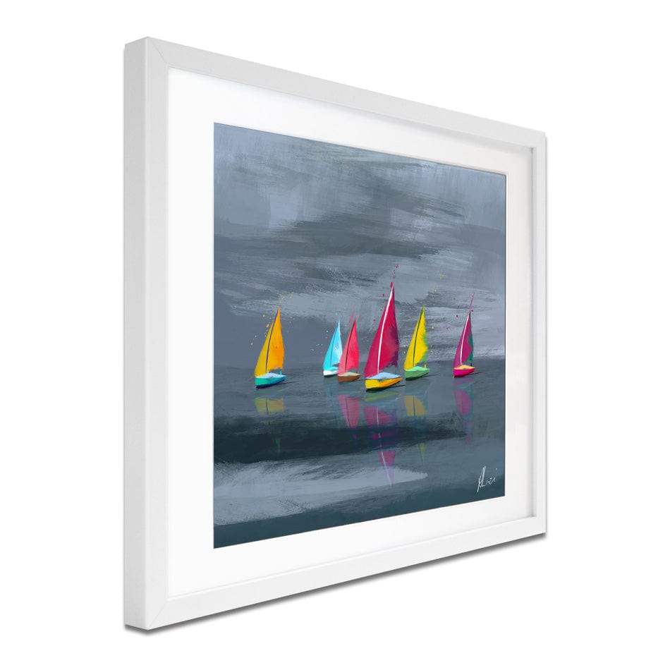 Sailing Framed Art Print wall art product Aimee Linzi