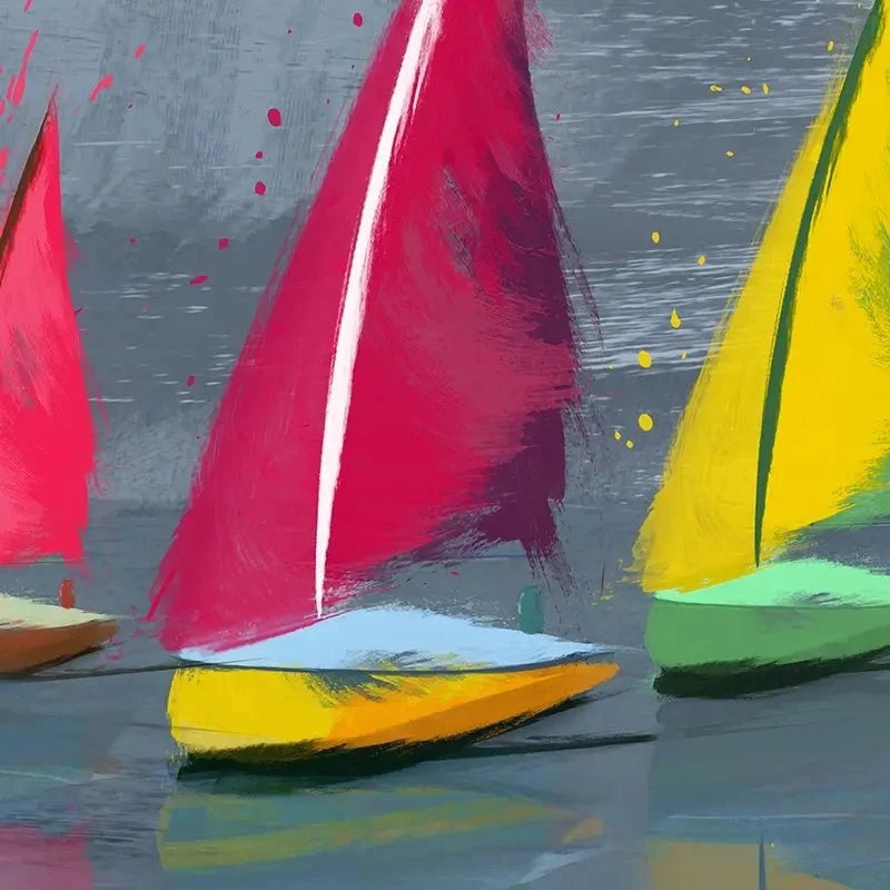 Sailing Landscape Art Print Sailing Landscape Art Print wall art product Aimee Linzi