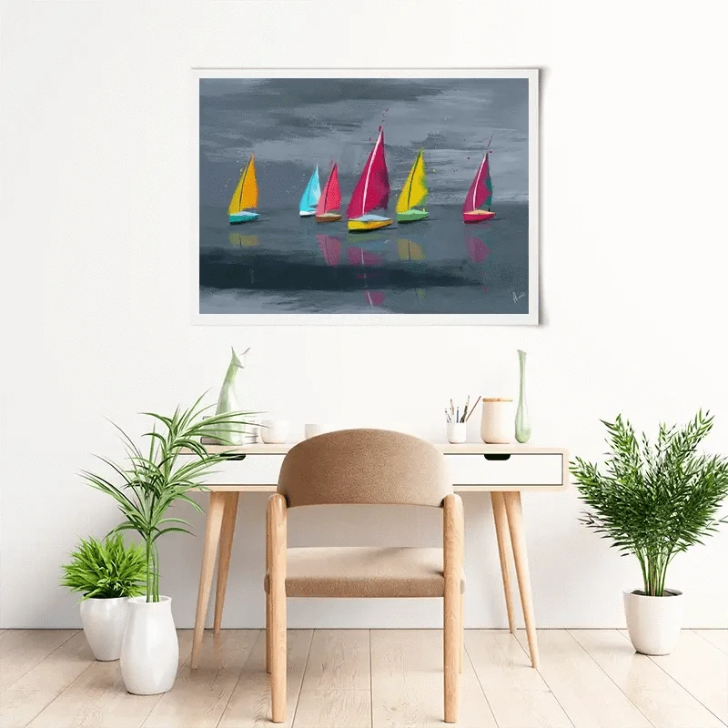 Sailing Landscape Art Print Sailing Landscape Art Print wall art product Aimee Linzi