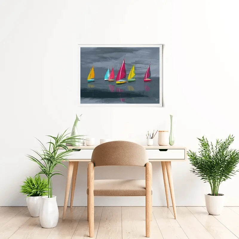 Sailing Landscape Art Print Sailing Landscape Art Print wall art product Aimee Linzi