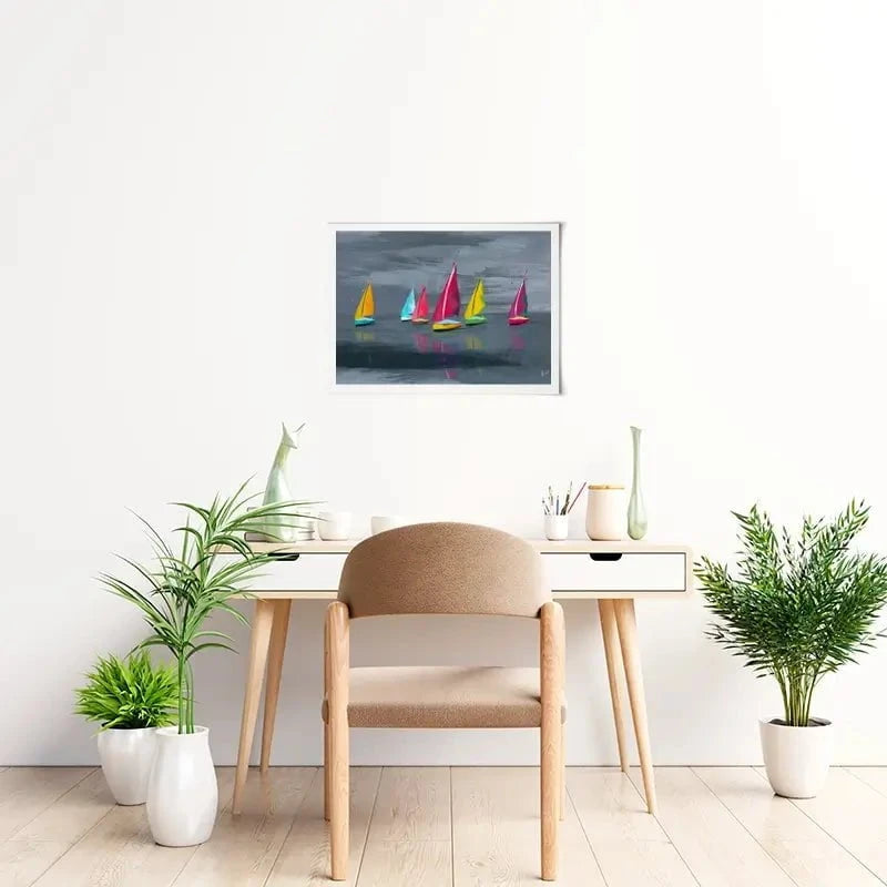 Sailing Landscape Art Print Sailing Landscape Art Print wall art product Aimee Linzi