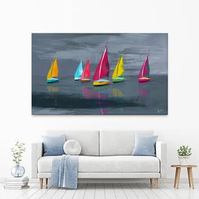 Sailing Landscape Canvas Print Sailing Landscape Canvas Print wall art product Aimee Linzi