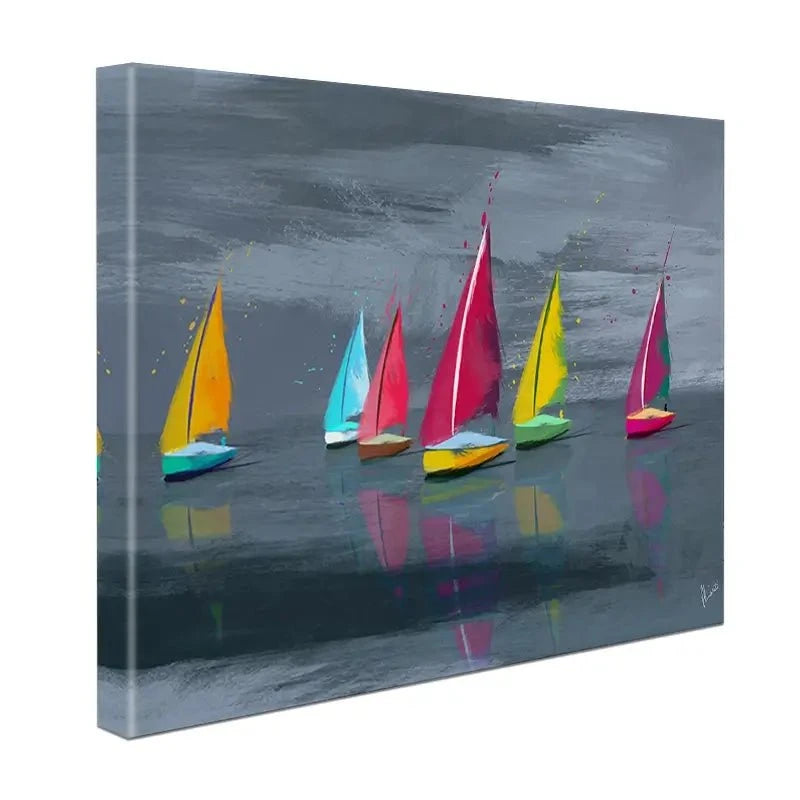 Sailing Landscape Canvas Print Sailing Landscape Canvas Print wall art product Aimee Linzi