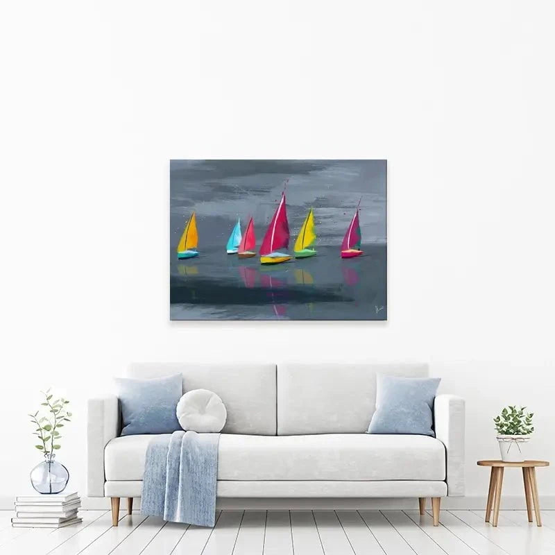 Sailing Landscape Canvas Print Sailing Landscape Canvas Print wall art product Aimee Linzi