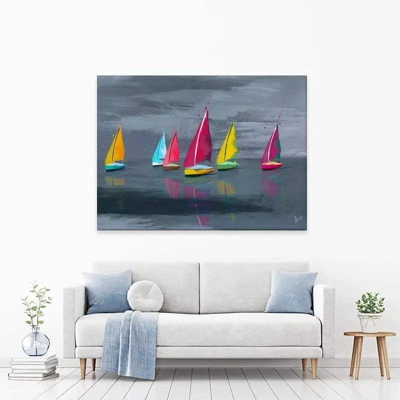 Sailing Landscape Canvas Print Sailing Landscape Canvas Print wall art product Aimee Linzi