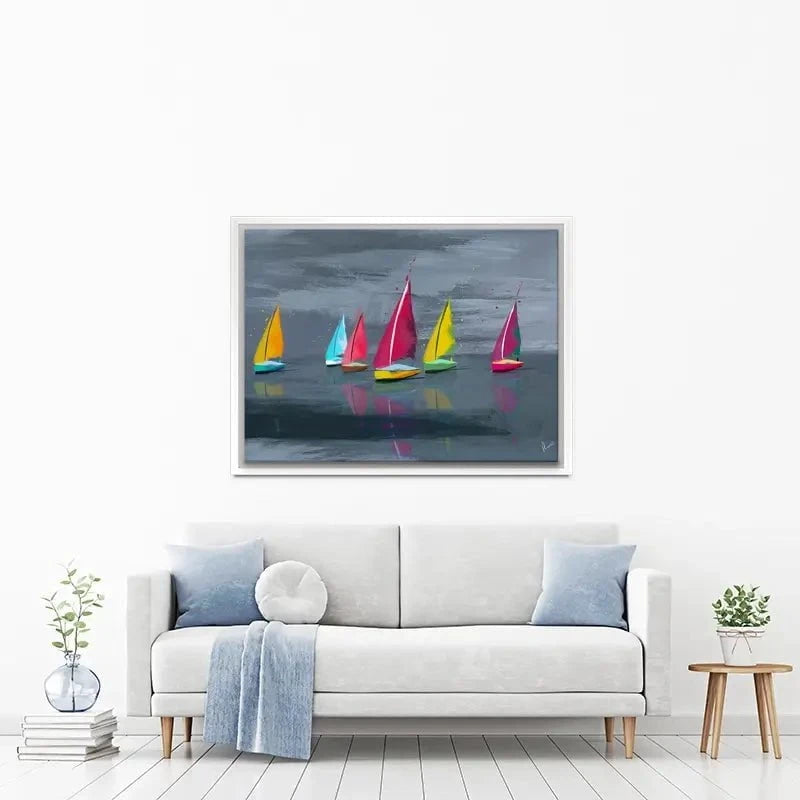 Sailing Landscape Canvas Print Sailing Landscape Canvas Print wall art product Aimee Linzi