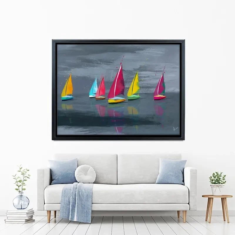 Sailing Landscape Canvas Print Sailing Landscape Canvas Print wall art product Aimee Linzi