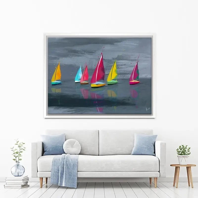 Sailing Landscape Canvas Print Sailing Landscape Canvas Print wall art product Aimee Linzi