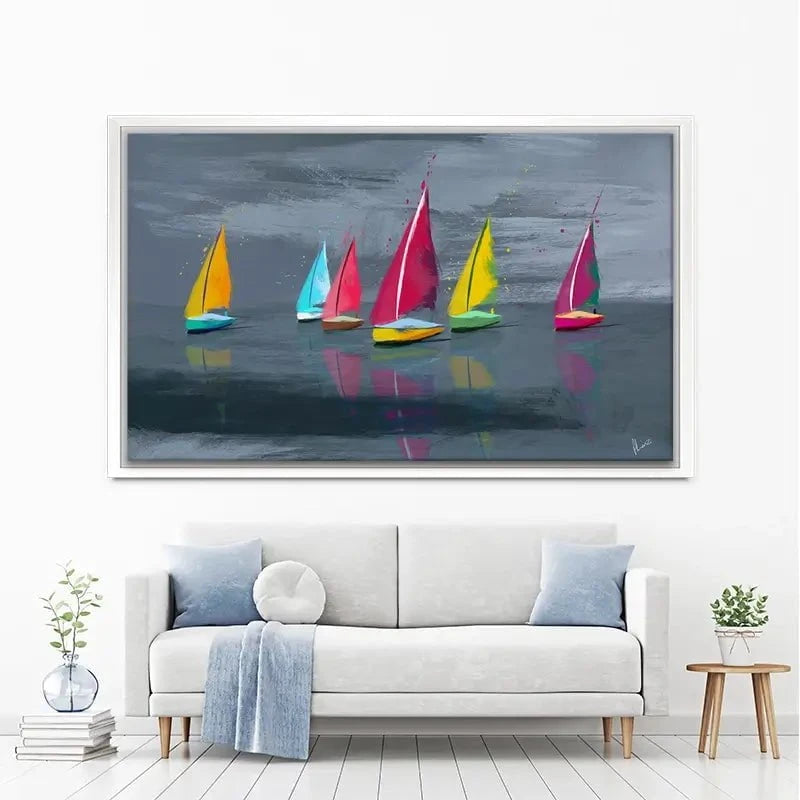 Sailing Landscape Canvas Print Sailing Landscape Canvas Print wall art product Aimee Linzi