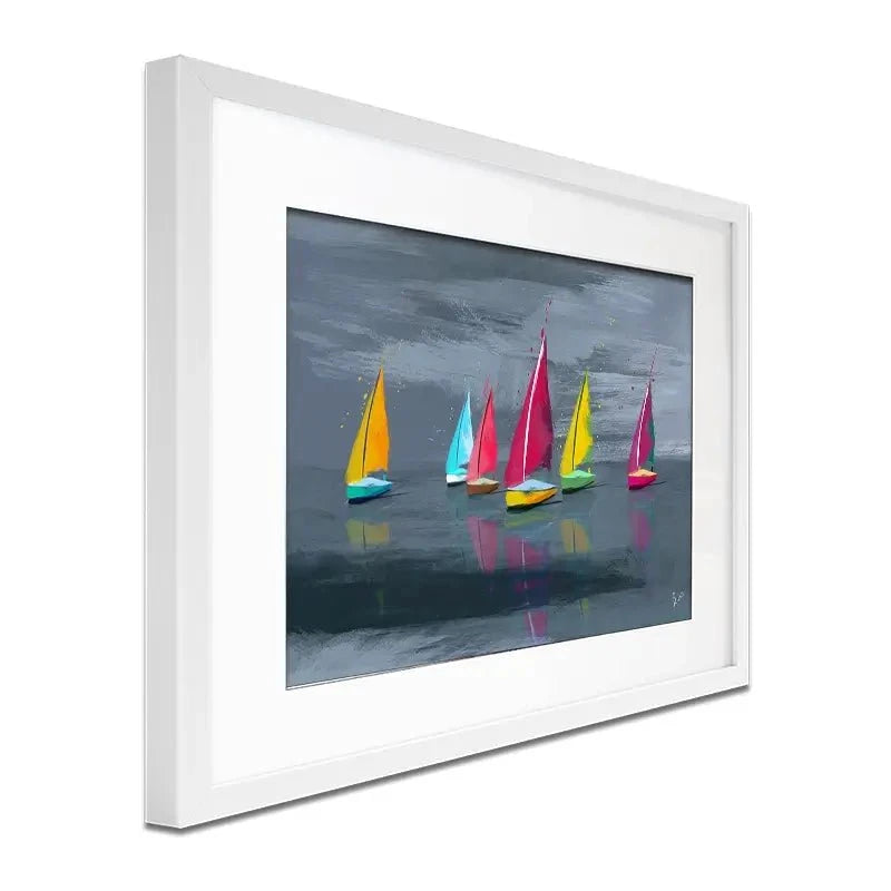 Sailing Landscape Framed Art Print Sailing Landscape Framed Art Print wall art product Aimee Linzi
