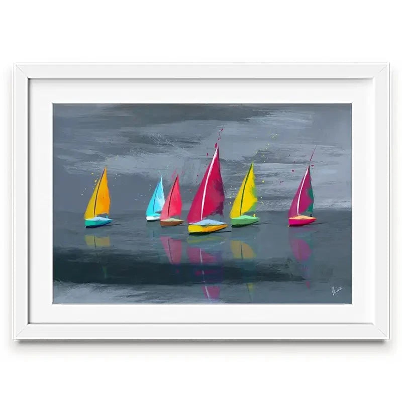 Sailing Landscape Framed Art Print Sailing Landscape Framed Art Print wall art product Aimee Linzi