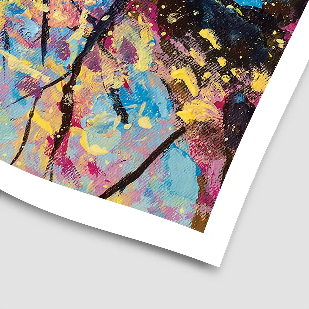 Sakura In Bloom Square Art Print Sakura In Bloom Square Art Print wall art product Art Print Shop