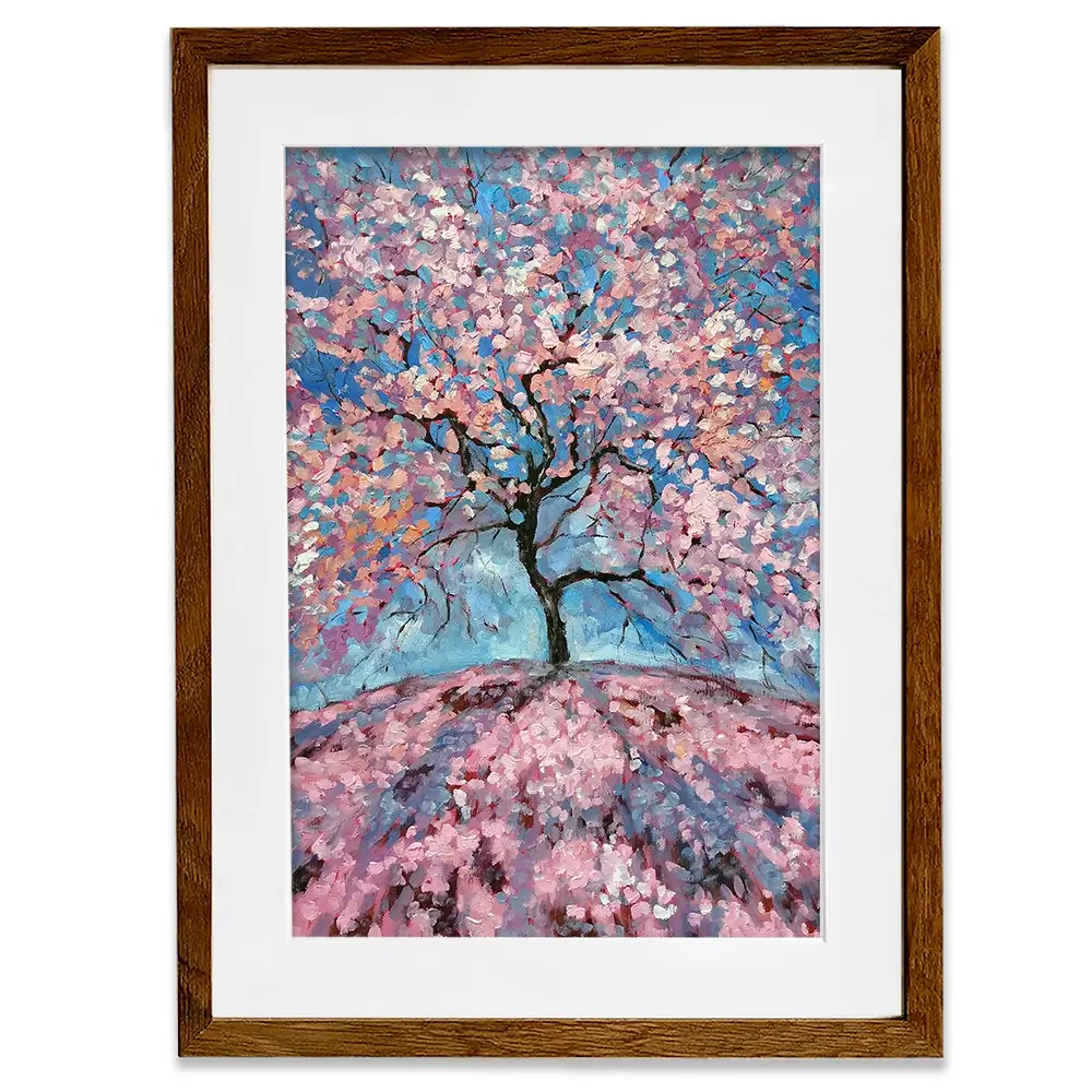 Sakura Tree Framed Art Print Sakura Tree Framed Art Print wall art product Lana Sham / Shutterstock