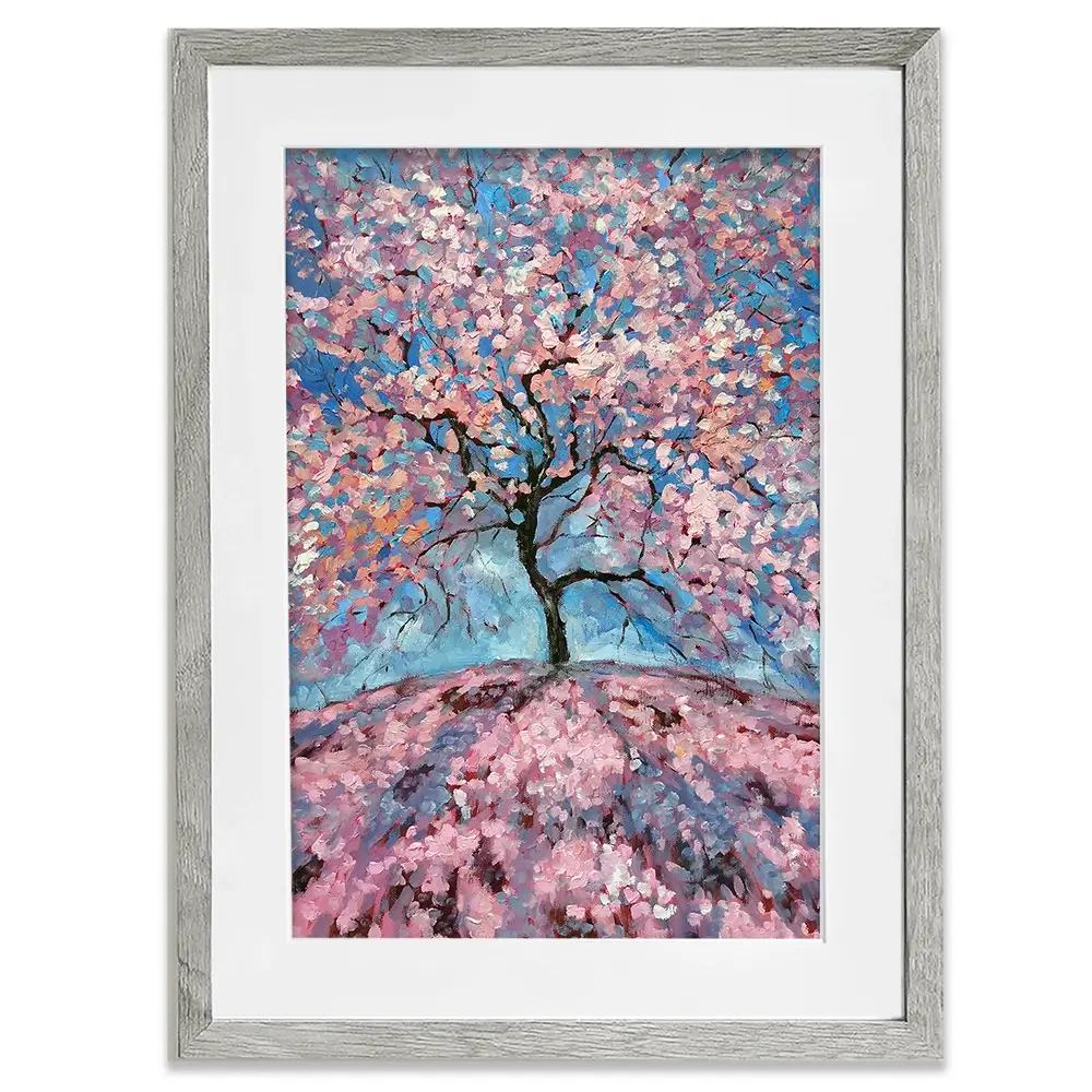 Sakura Tree Framed Art Print Sakura Tree Framed Art Print wall art product Lana Sham / Shutterstock