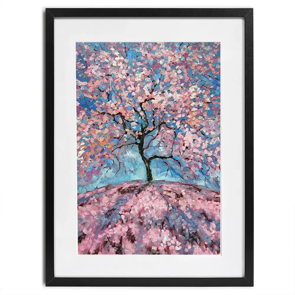 Sakura Tree Framed Art Print Sakura Tree Framed Art Print wall art product Lana Sham / Shutterstock