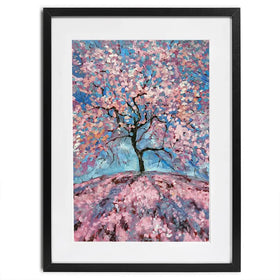 Sakura Tree Framed Art Print Sakura Tree Framed Art Print wall art product Lana Sham / Shutterstock