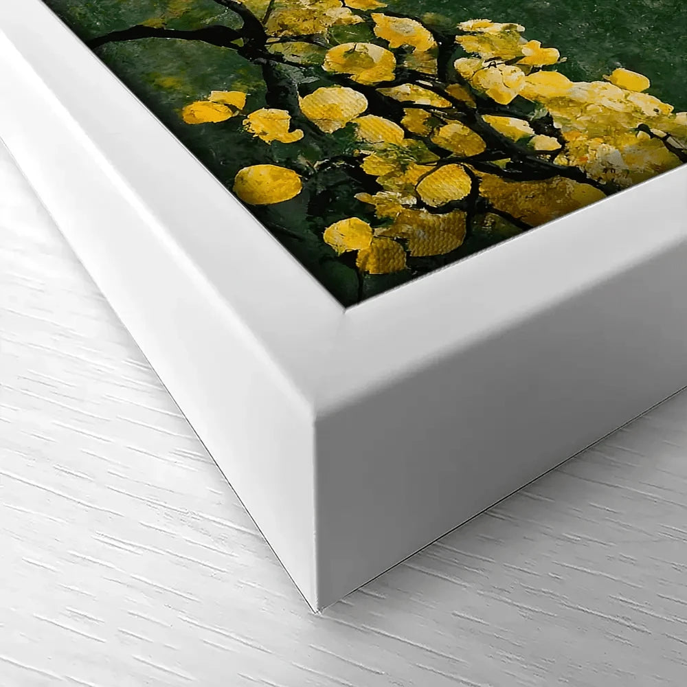 Sakura Tree In Yellow Canvas Print Sakura Tree In Yellow Canvas Print wall art product Treechild