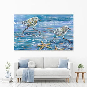 Sandpipers Canvas Print Sandpipers Canvas Print wall art product Estelle Grengs - Independent