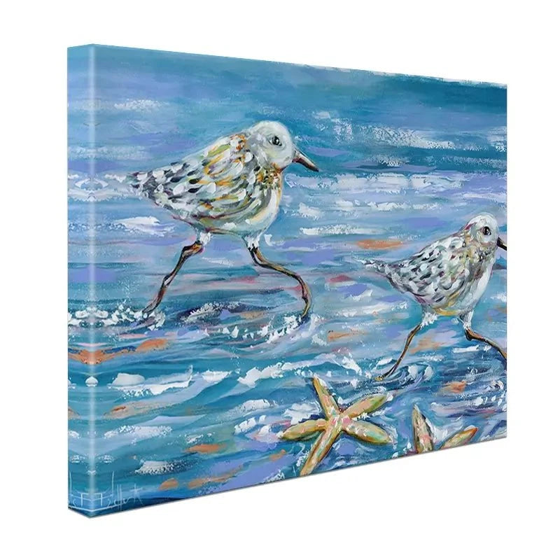Sandpipers Canvas Print Sandpipers Canvas Print wall art product Estelle Grengs - Independent