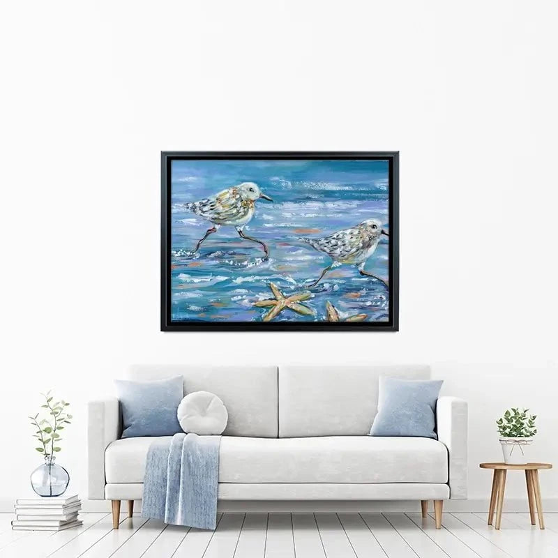 Sandpipers Canvas Print Sandpipers Canvas Print wall art product Estelle Grengs - Independent