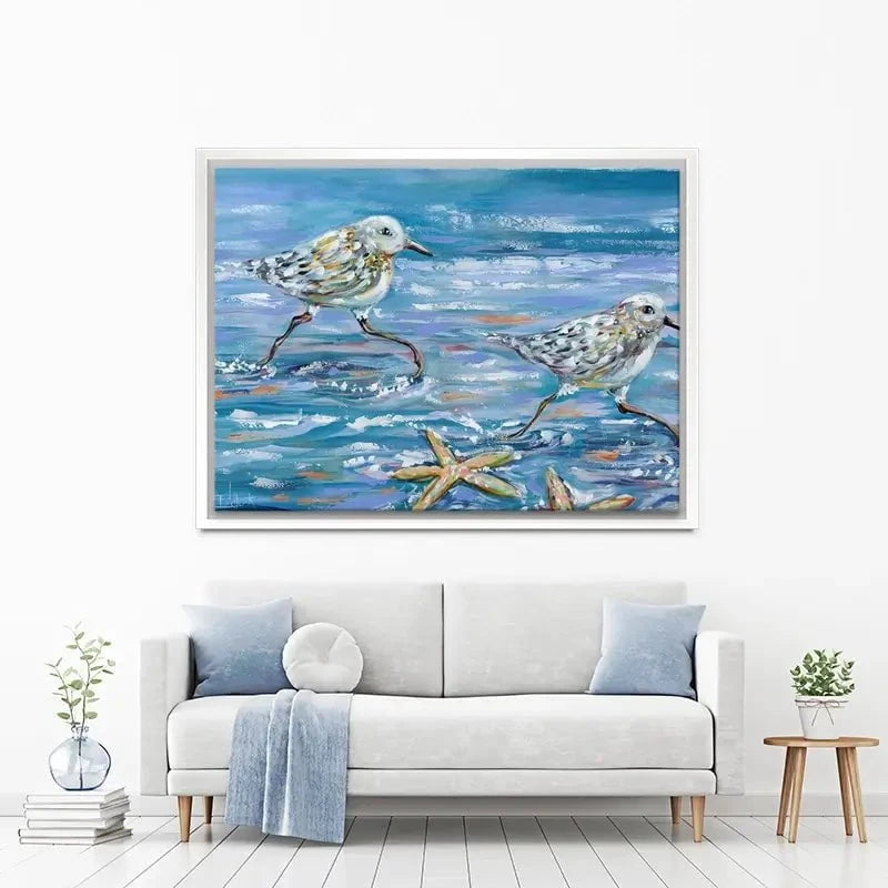 Sandpipers Canvas Print Sandpipers Canvas Print wall art product Estelle Grengs - Independent