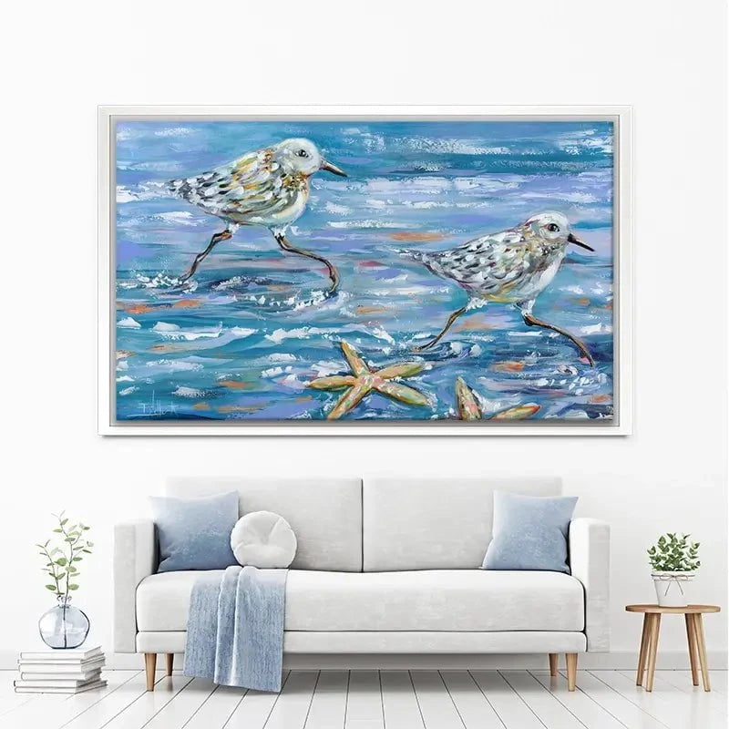 Sandpipers Canvas Print Sandpipers Canvas Print wall art product Estelle Grengs - Independent