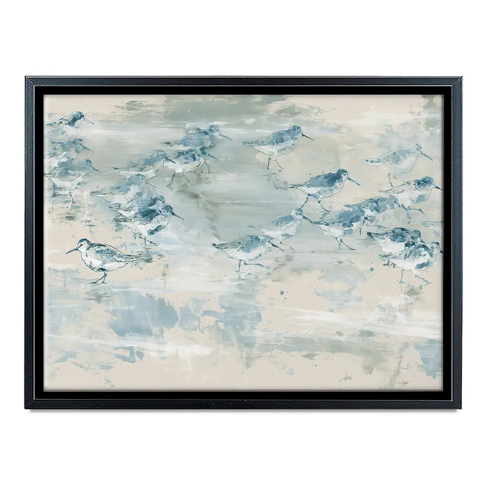 Sandpipers Tide Line Reverie Canvas Print Sandpipers Tide Line Reverie Canvas Print wall art product Chromatic Storm Studio
