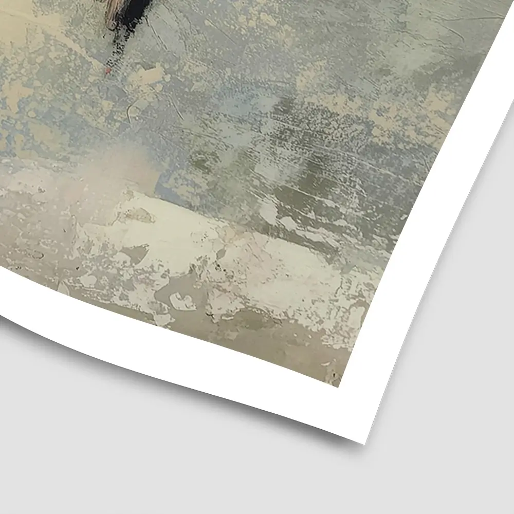 Sandy Beach With White Umbrella Square Art Print Sandy Beach With White Umbrella Square Art Print wall art product Chromatic Storm Studio