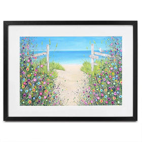 Sandy Toes Framed Art Print -JG A Happy Heart Framed Art Print | A Happy Heart Framed Artwork wall art product JGough