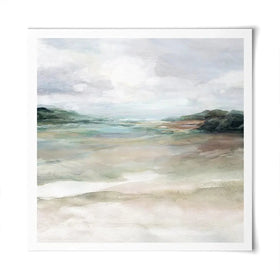 Sandy Waters Edge Square Art Print Sandy Waters Edge Square Art Print wall art product Carol Robinson