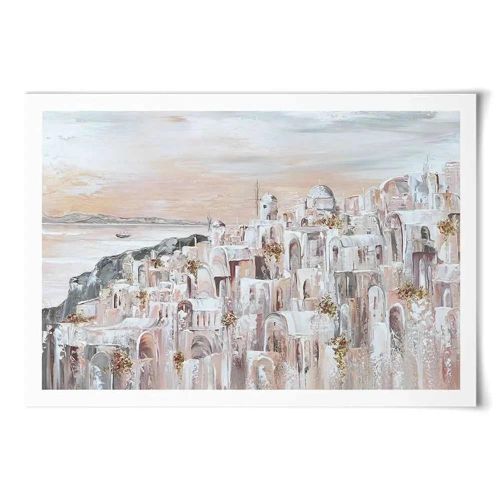 Santorini Oia Dreams Art Print Santorini Oia Dreams Art Print wall art product Isabella Karolewicz