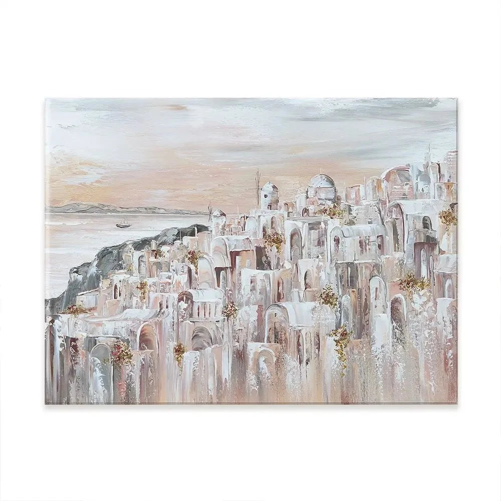 Santorini Oia Dreams Canvas Print Santorini Oia Dreams Canvas Print wall art product Isabella Karolewicz