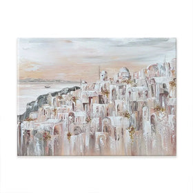 Santorini Oia Dreams Canvas Print Santorini Oia Dreams Canvas Print wall art product Isabella Karolewicz