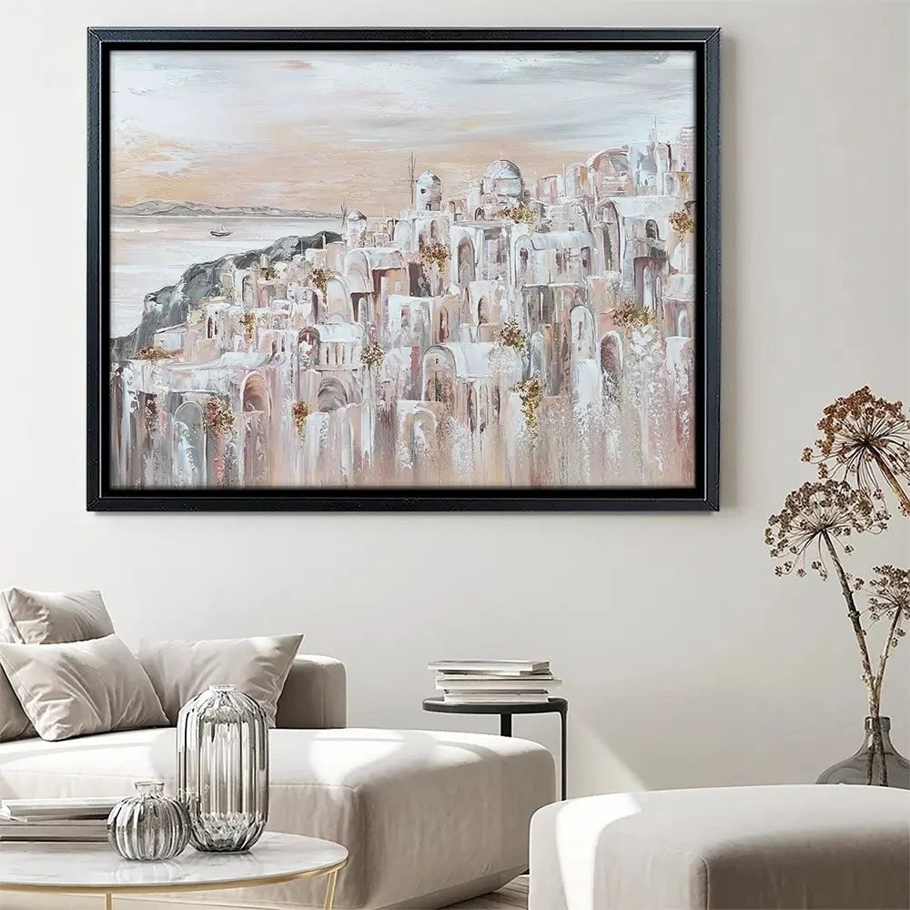 Santorini Oia Dreams Canvas Print Santorini Oia Dreams Canvas Print wall art product Isabella Karolewicz