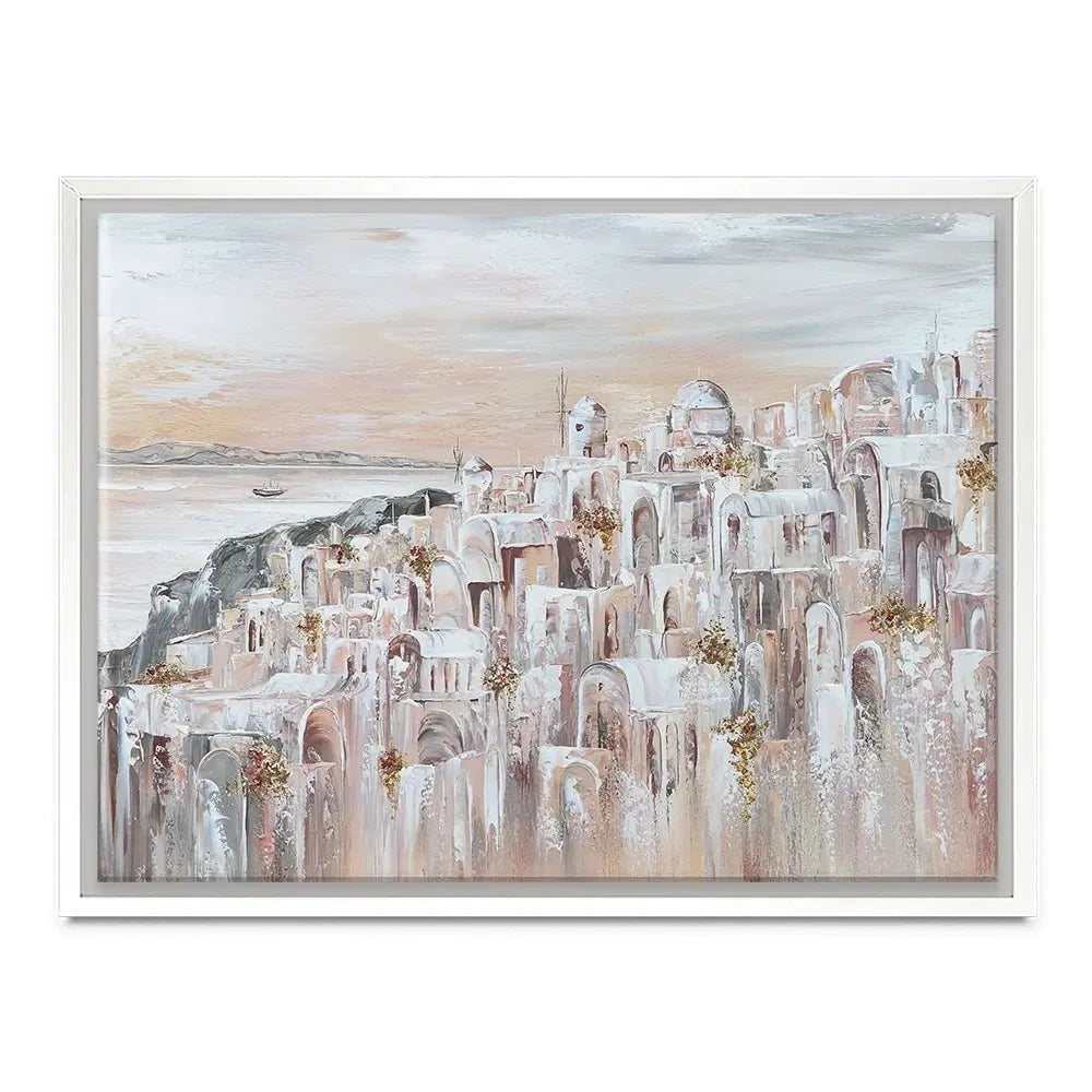 Santorini Oia Dreams Canvas Print Santorini Oia Dreams Canvas Print wall art product Isabella Karolewicz