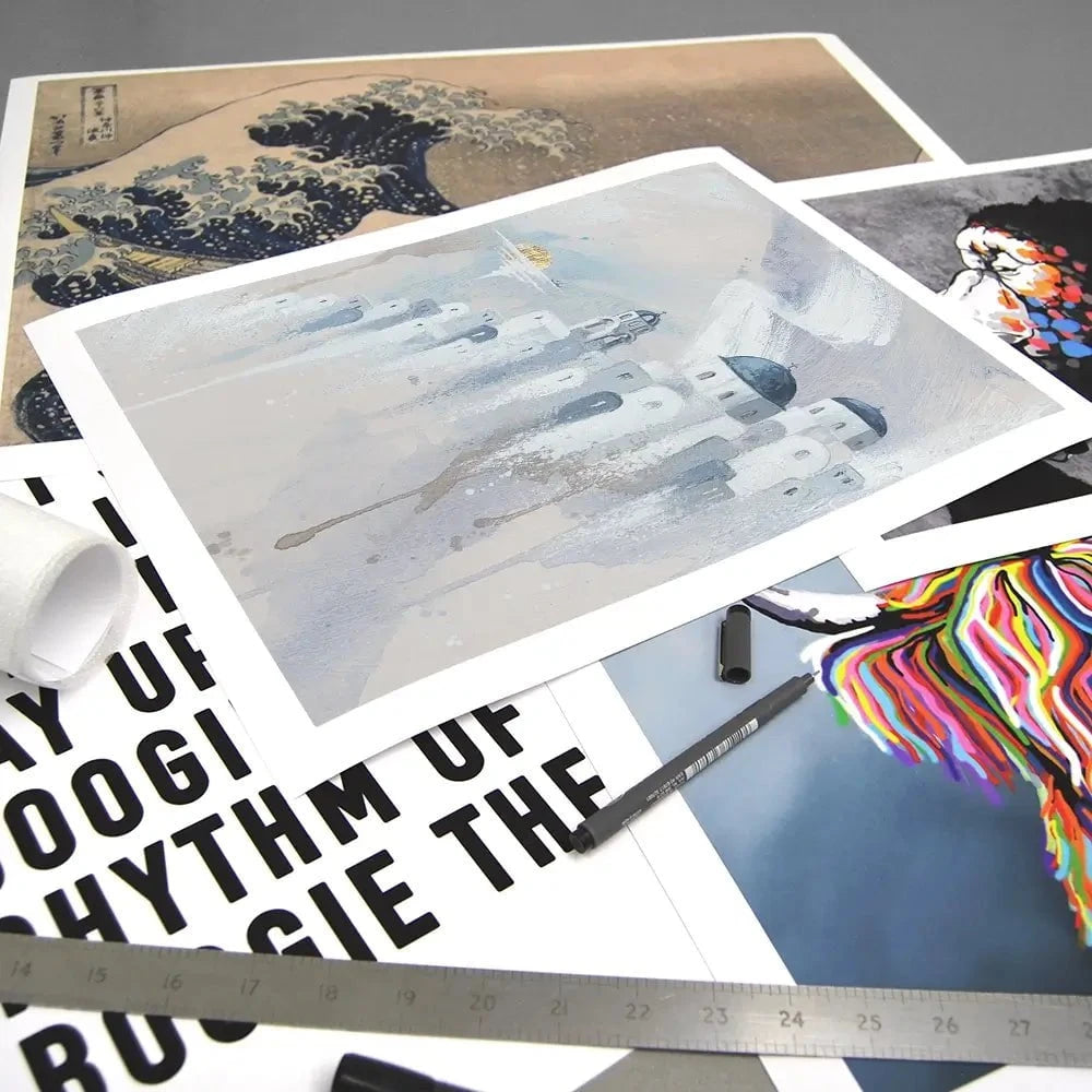 Santorini Paradise Art Print Santorini Paradise Art Print wall art product Isabella Karolewicz