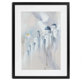 Santorini Paradise Framed Art Print Santorini Paradise Framed Art Print wall art product Isabella Karolewicz