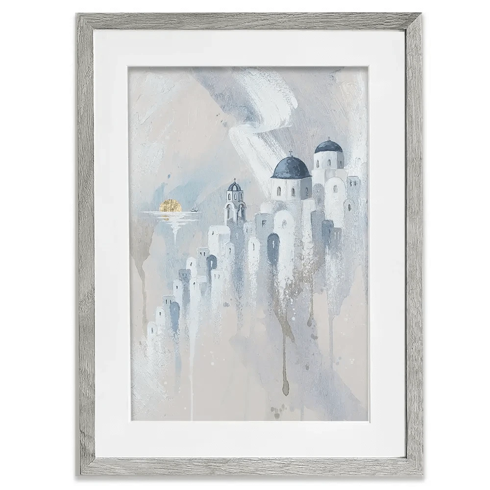 Santorini Paradise Framed Art Print Santorini Paradise Framed Art Print wall art product Isabella Karolewicz